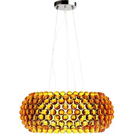 Lampe de Plafond - Lampe Suspendue Boules de Cristal - 50cm - Savoni Doré (1/5)