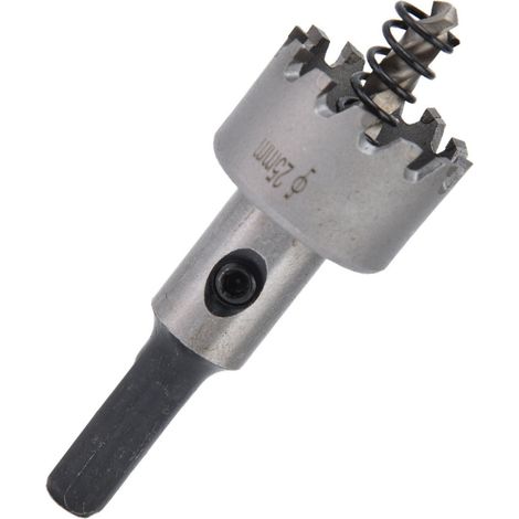 Hartmetall-Lochsägen-Set für Edelstahl und Aluminium, rutschfester Dreikantschaft, 25 mm, 12 Zähne (1/5)