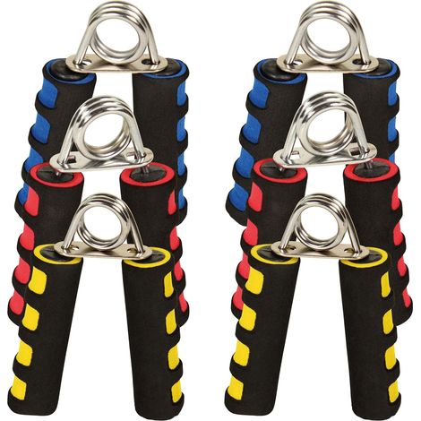 MINKUROW Entrenador De Músculos De La Mano Juego De 2 Entrenadores De Mano I Entrenador De Fuerza Easy Medium Strong Grip I Ideal Para Llevar, Azul (1/4)