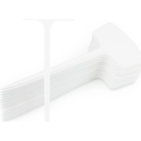 30 pezzi 36 cm grandi etichette per giardino esterno, etichette per piante, etichette per orto esterno, etichette per piantagioni riutilizzabili - Bianco (1/4)