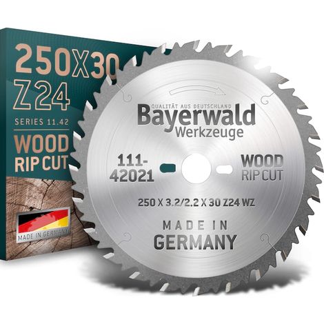HM Kreissägeblatt - 250 x 3.2/2.2 x 30 Z24 WZ (1/5)