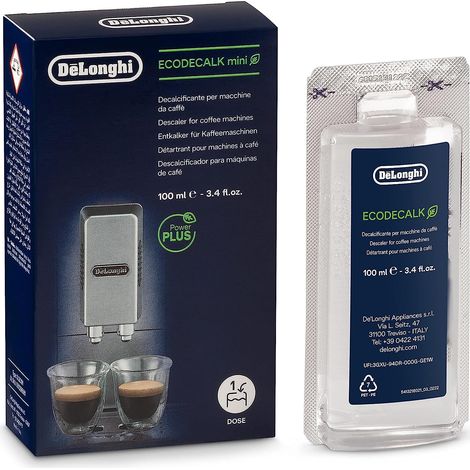 Delonghi – Delo EcoDecalk 100ml – Nettoyant détartrant pour marbre et pierre – Élimine les dépôts calcaires – Formule concentrée