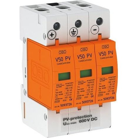 Energiecontroller obo V50 schwarz 600 Volt dreiphasig