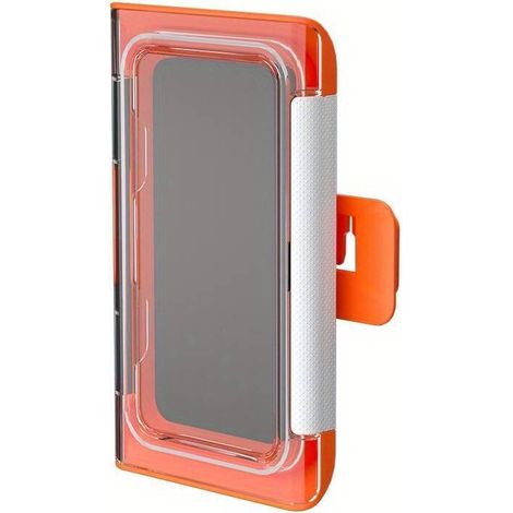Soporte para teléfono de ducha, soporte de pared impermeable para el baño, giratorio, pantalla táctil antivaho - Crezuo
