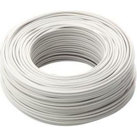 Cavi 100 metri cavo unipolare cordina fs17 bianco sezione 1x1mmq n07v1b/b100 fs17-1bi/b100
