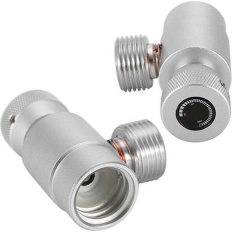Adaptateur De Recharge Co2 - Pour Réservoir SodaStream - Filetage TR21-4 Et W21.8-14 - Métal - Argent Sans Compteur - 1 Pièce (1/4)