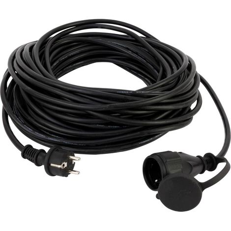 REV 0065509 Strom Verlängerungskabel 16 A Schwarz 50.00 m H05RR-F 3G 1,5 mm² (1/3)