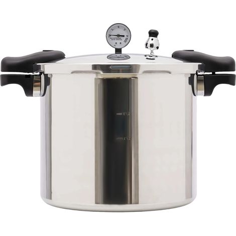 Autocuiseur, Grande capacité de 22L, Caractéristiques de sécurité, Argent (1/2)