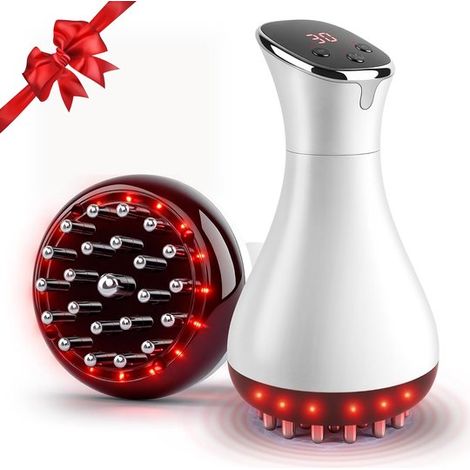 Brosse électrique pour les méridiens - Brosse corporelle pour les méridiens - Grattoir électrique - 3000 mAh - Réduit efficacement les ridules - Remodelage par microcourant - Pour le dos, les épaules, (1/5)