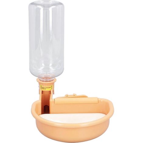 Abreuvoir automatique pour animaux de compagnie de 480 ml, sûr, réglable et amovible, à suspendre, avec système de gravité. (1/2)