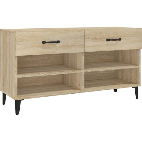 Maison Exclusive - Scarpiera Rovere Sonoma 102x35x55 cm in Legno Multistrato