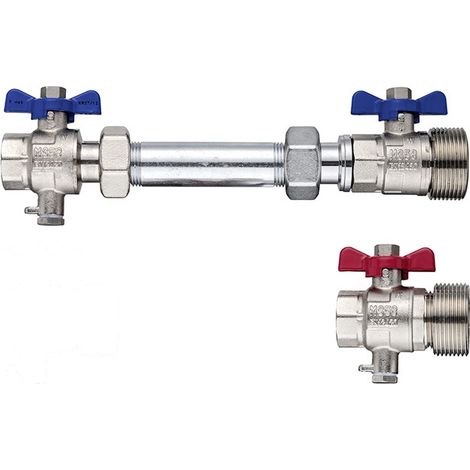 Kermi WMZ-Einbauset 1'' AG x 3/4'' IG Horizontal, SFVZWMH1001 (1/2)