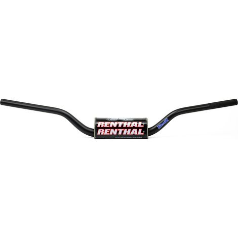 Manillar Renthal Fatbar Trial de 1 1/8 pulgadas y 28,6 mm con esponja, color negro - Bicicleta de trial