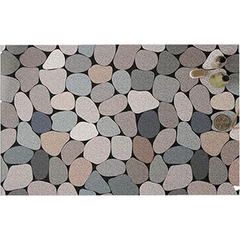 Tapis De Douche - 120 X 80 Cm - Pvc Souple - Trou De Drainage - Haute Perméabilité - Pour Salle De Bains Humide - 1 Pièce (1/5)
