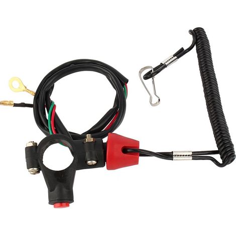 Interrupteur d'arrêt Landyard, Ajustement parfait Bonnes Performance Motor Kill Stop, Sports Car Truck Driver pour (1/5)