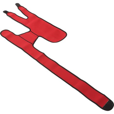 Manchon de compression pour la hanche et la cuisse - Soulage les douleurs et améliore la circulation sanguine - Stabilisateur de hanche et de cuisse rouge (1/5)