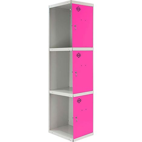 Simonrack Simonlocker armadietto in metallo grigio e rosa 180 cm