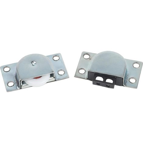 Poulie à roulette coulissante en acier inoxydable pour placard (1/5)