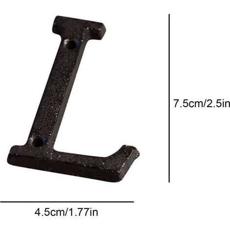 3D-Hausnummer aus Metall AZ – Retro-Gusseisenplakette zur Wanddekoration – Maße 7,5 x 4,5 cm – Rostbeständig