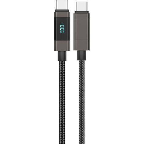 Foneng XS05 100W USB-C zu USB-C Kabel (Schwarz) (1/2)