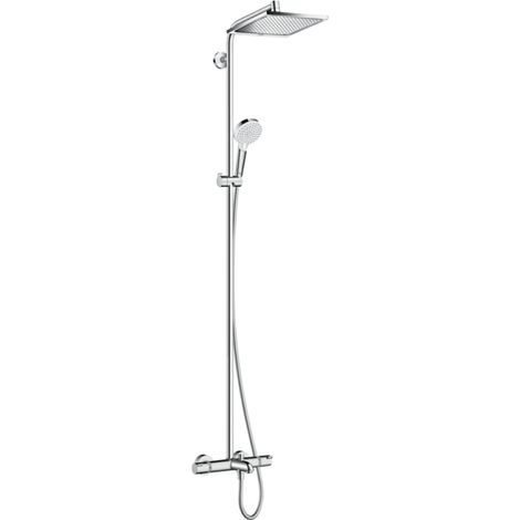 Hansgrohe Crometta - Grifo termostático de bañera E 240 Showerpipe con accesorios, cromo 27298000 (1/5)