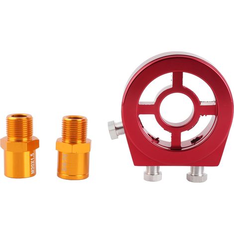 Decdeal Adaptateur de filtre à huile, finition anodisée dure augmentant la protection du moteur pour voiture industrielle