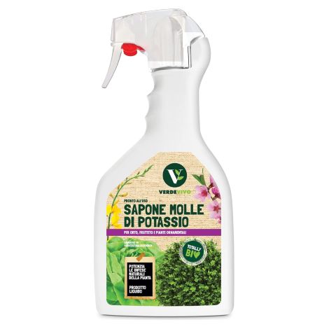 VerdeVivo SAPONE MOLLE DI POTASSIO Rimedio biologico Afidi Cocciniglia spray 750 ml (1/5)