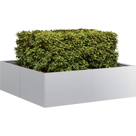 Pflanzkübel 100x100x30 cm Verzinkter Stahl vidaXL483194