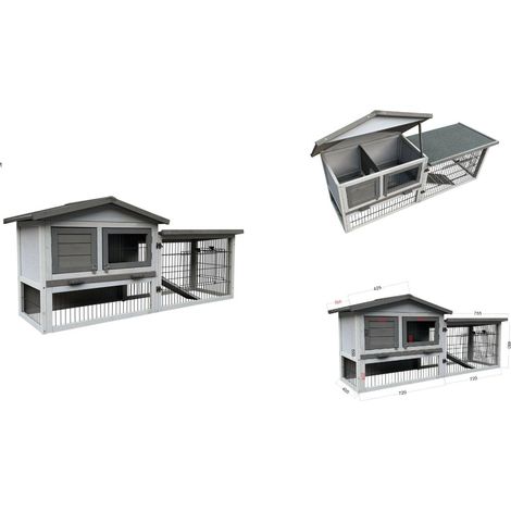 Poulailler / cage bois extérieur enclos libre - Poules, lapins (1/2)