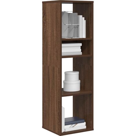 Bücherregal Braun Eichen-Optik 34x31x112 cm Holzwerkstoff