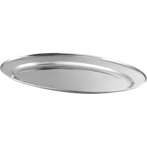 Tablett MagicHome EOT, 40 cm, Edelstahl, oval, Tortenplatte