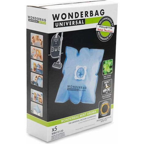 Juego de 5 bolsas Wonderbag para aspiradora ROWENTA WB415120 (1/4)