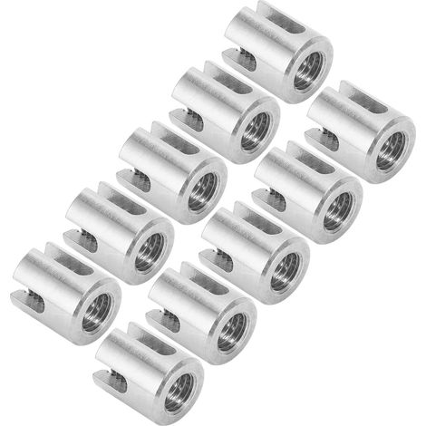 Lot de 10 colliers de serrage pour câbles croisés, en acier inoxydable, pour fixation de rambarde intérieure et extérieure, M12, 5 mm / 0,2 po (1/5)