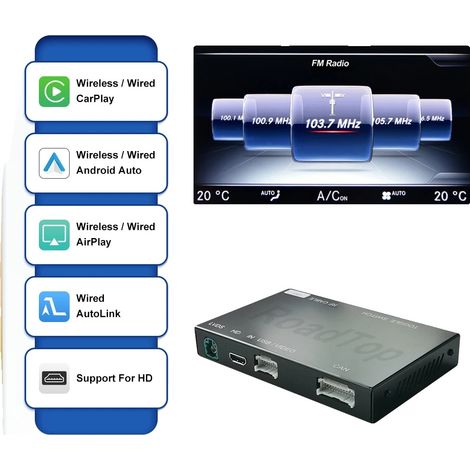 CarPlay sans fil et Android Auto, Connectivité transparente, Support multimédia, NTG5.0 (1/2)