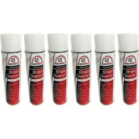 spray limpia o limpiador de frenos de disco,tambor,pastillas,embragues 6 botes