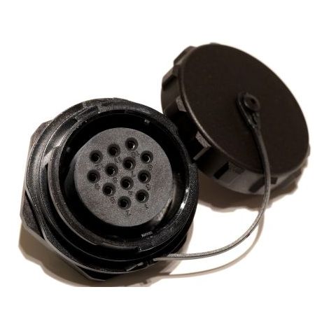 Connecteur circulaire RS PRO, Standard 12 contacts, Montage panneau, raccordement A souder ( Prix pour 1 )
