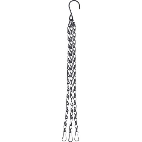 Chaîne De Suspension En Fer - 46 Cm - Pour Paniers À Plantes, Boules À Oiseaux, Lanternes, Suspension Décorative Intérieure Et Extérieure - 1 Pièce (1/5)