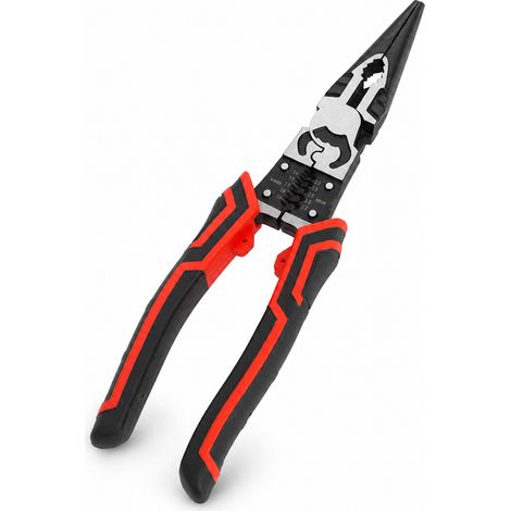 Pince à Bec Long Chrome Vanadium pour Atelier Rouge Noir (1/5)