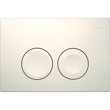Bouton de commande GEBERIT DELTA25, blanc alpin (1/3)