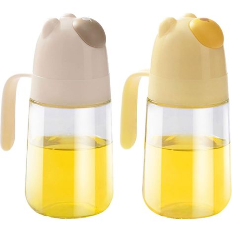 Distributeur D'huile Pour Cuisine Bouteille D'huile En Forme D'ours De 590 Récipient Portable Réutilisable Anti-Fuite Pour Sauce Salade Friture BBQ Grillade Pâtisserie Maison Restaurant