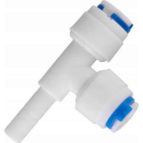 Raccord rapide, té latéral 2x QC 1x prise pour filtres à eau, réfrigérateurs, etc. (1/2)