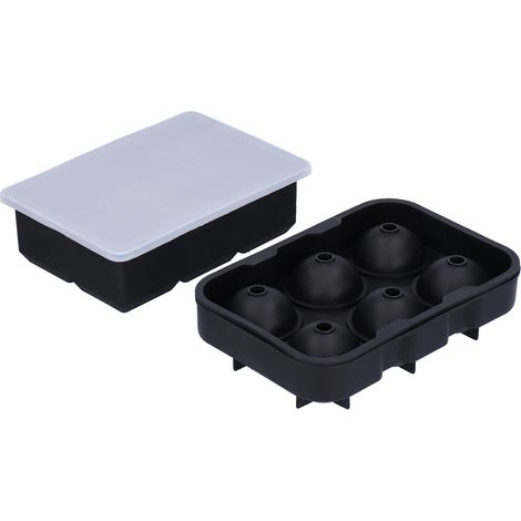 2PCS 6 Grid Ice Cubes Tray Silicone Non‑Stick Ice Cubes Maker DIY Kitchen Accessories
