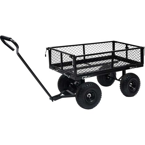Maison Exclusive - Gartenwagen Schwarz 250 kg