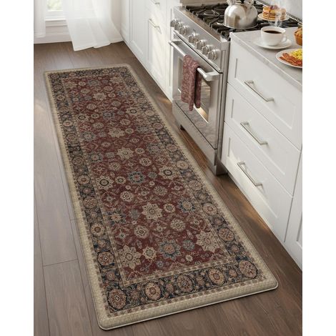 1 Tapis De Cuisine Antidérapant Imperméable Mousse Mémoire 10mm Pour Évier Couloir