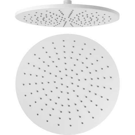 Sapho - Soffione doccia, diametro 30 cm, bianco opaco SF414 (1/3)
