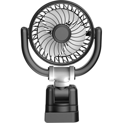 Ventilateur de tableau bord voiture rotatif à 360 degrés alimenté (1/5)