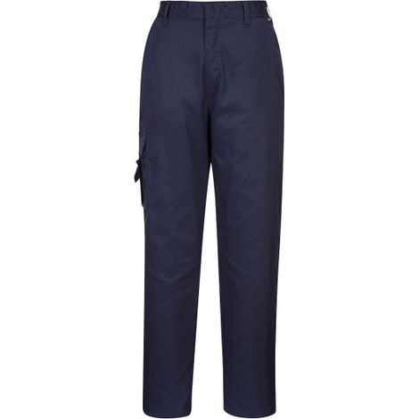 Pantalones de mujer modelo hechura Regular, cintura trasera elásticas C099 M Azul Marino