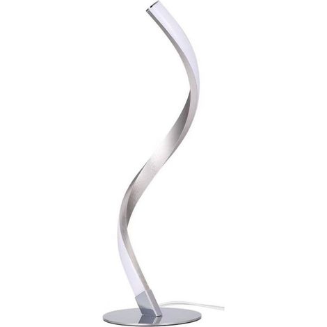 Dimmbare LED-Spiral-Nachttischlampe, Metall-Touch-Schreibtischlampe, 3000K-5000K (warmweiß/neutralweiß/kaltweiß) (1/5)