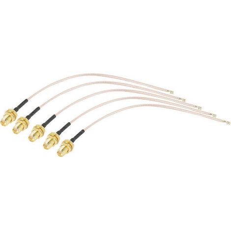 Stück RPSMA-Buchse auf U.Fl IPX/IPEX HF-Antennen-Koaxialkabelstecker 50 Ω 15 cm