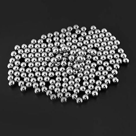 Billes En Acier 50Mm Ste 200Pcs 6.35Mm Diamètre 14 Pouces G10 Billes En Acier De Roulement Industriel De Précision,bille acier calibre 50 billes roulement 6.35 6,35 lance pierre en (1/3)